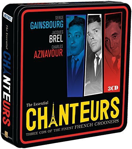 "CD cover with three men's portraits in blue, black, and red, on a black background."