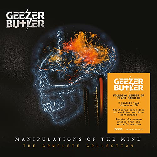 CD cover art featuring a skull with a fiery brain on a black background.