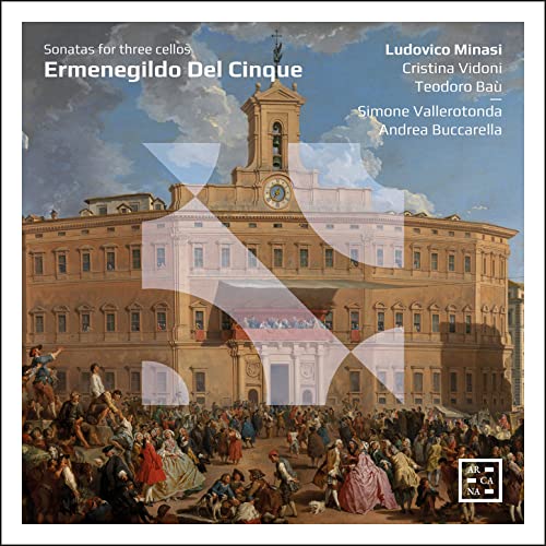 CD cover with a baroque building and abstract geometric shapes.