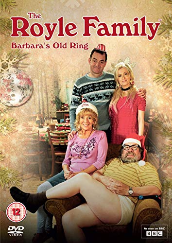 DVD cover featuring "The Royle Family" with four people in Christmas attire.