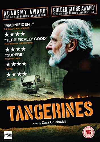"Tangerines DVD cover featuring an older man with white hair and beard."
