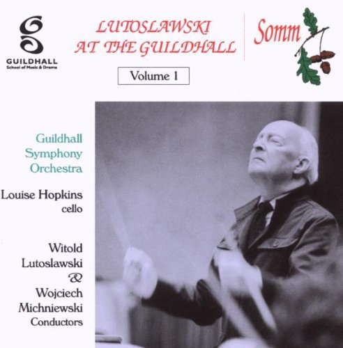 CD cover with conductor image, text, and logos on white background.