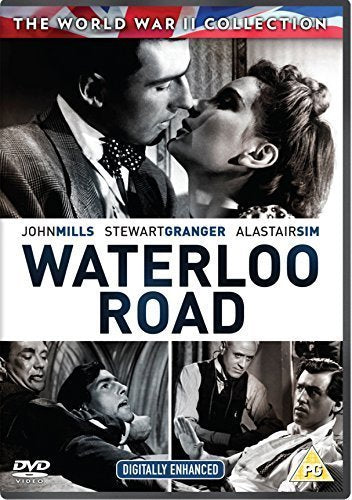 Waterloo Road" DVD cover featuring a black and white romantic scene.