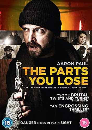 DVD cover for "The Parts You Lose" featuring a man holding a gun.