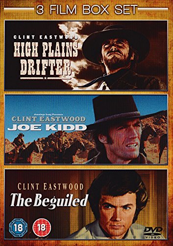 DVD box set cover featuring three stacked movie posters with Clint Eastwood.