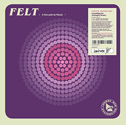 A light purple album cover with "FELT" in large blue letters and subtitle below.