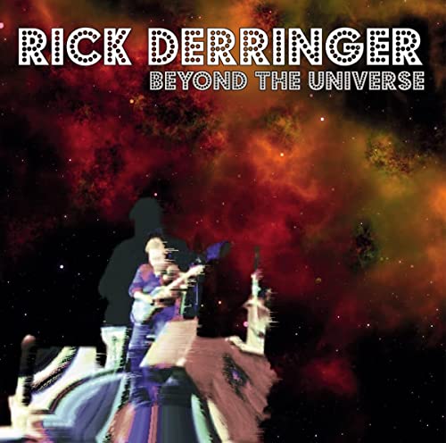 Rick Derringer album cover, "Beyond The Universe," with space imagery.