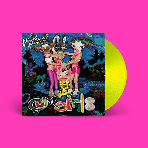 Album cover featuring anthropomorphic animals in a colorful, surreal landscape.