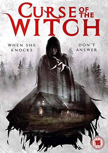 DVD cover for "Curse of the Witch" featuring a hooded figure and house.