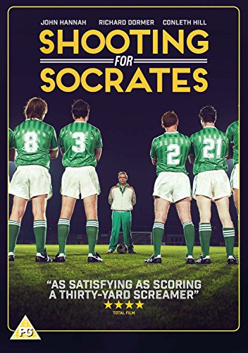 "Shooting for Socrates" DVD cover featuring soccer players in green uniforms on a field.