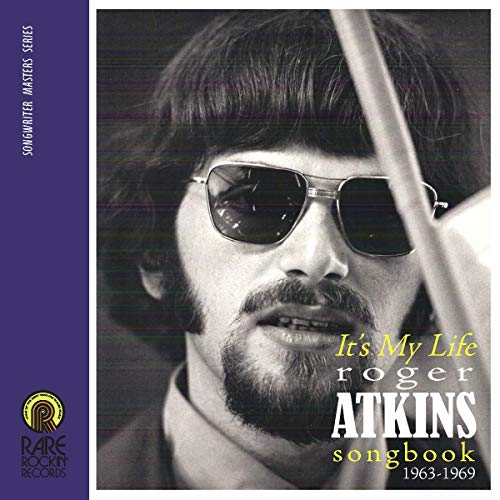 CD cover featuring a portrait of Roger Atkins wearing sunglasses and a mustache.