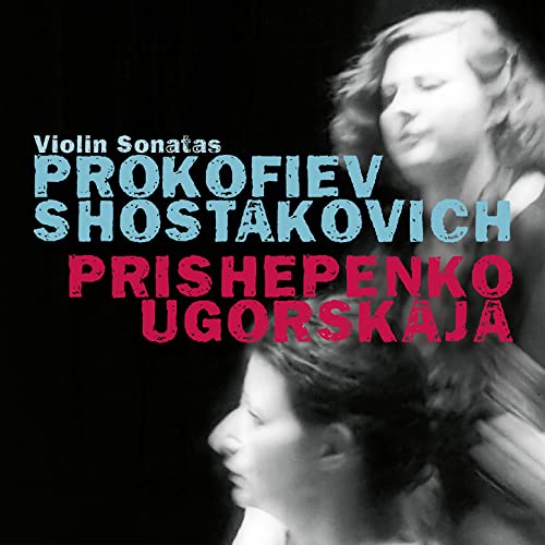CD cover featuring composers Prokofiev and Shostakovich, with portrait imagery.