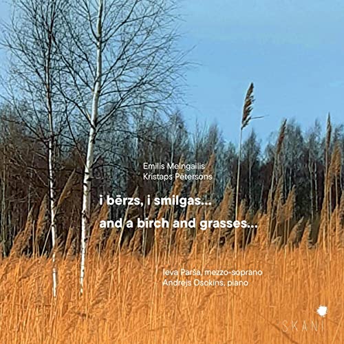 CD cover with a birch tree and field of tall grasses.