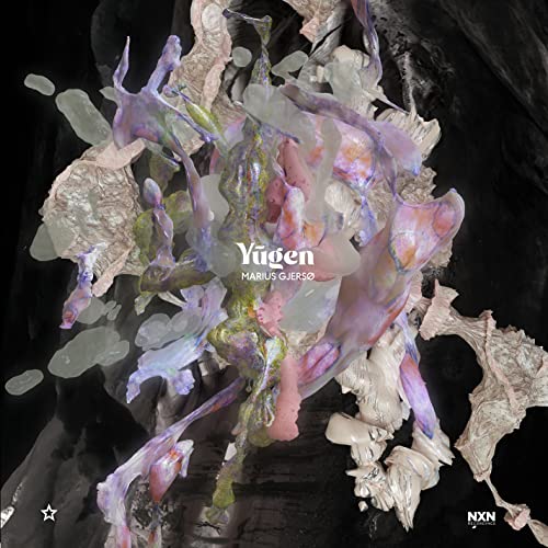 CD cover for "Yugen" by Gjersø/Pettersen/Haugen, abstract swirling art.
