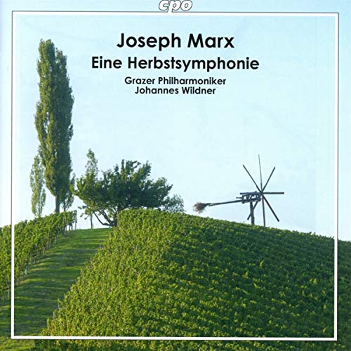 CD cover: autumn landscape with trees, vineyard, and a windmill.
