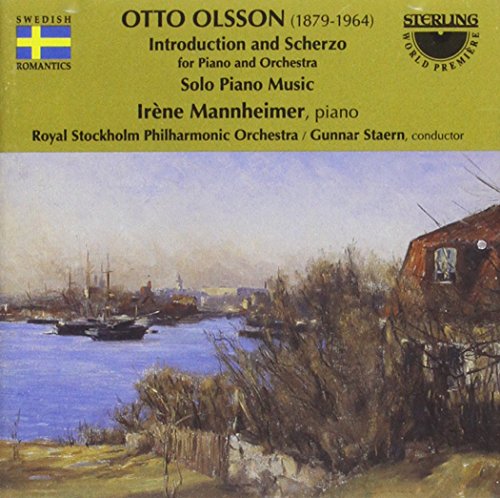 CD cover for Otto Olsson’s “Introduction and Scherzo” with a harbor painting.