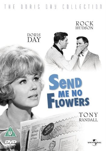 DVD cover for Send Me No Flowers featuring Doris Day, Rock Hudson, and Tony Randall.