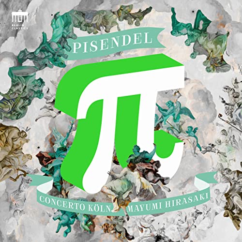 CD cover with a large green Pi symbol and classical sculptures.