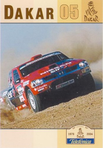 DVD cover for "Dakar 05" featuring a red off-road vehicle racing.