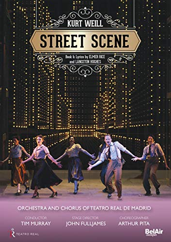 DVD cover for "Street Scene" by Kurt Weill, featuring dancers on stage.