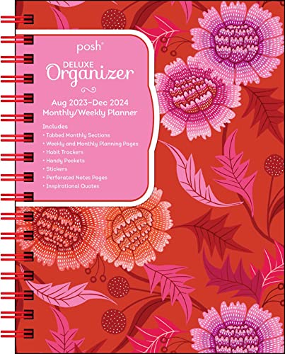Posh: Deluxe Organizer 17-Month 2023-2024 Monthly/Weekly Softcover Planner Calendar: Dahlia Days