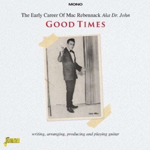 "Album cover with black and white photo of man in a suit."