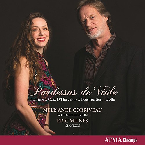 A man and woman standing together, classical music CD cover with white text overlay.