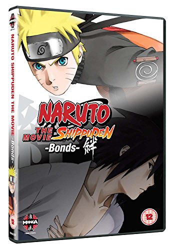DVD case for "Naruto Shippuden The Movie 2" featuring anime character with blonde hair.