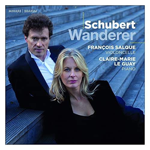 CD cover featuring portraits of two musicians, François Salque and Claire-Marie Le Guay.
