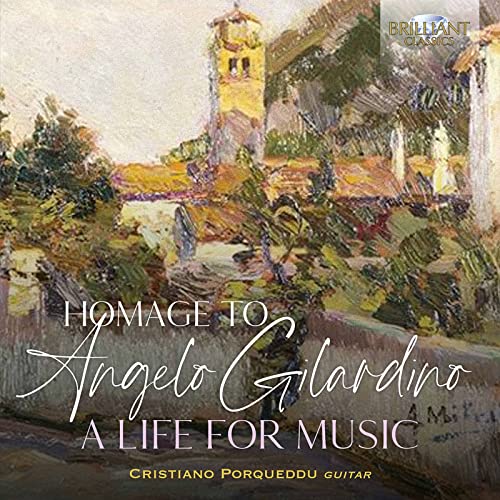 CD cover with impressionistic painting of a tower and text.