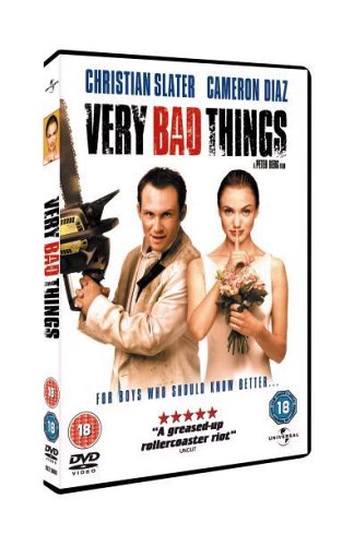 DVD case for "Very Bad Things" featuring Christian Slater and Cameron Diaz.