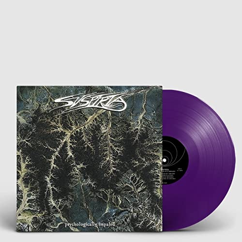 Suspiria" vinyl record with dark, branching cover art and a purple disc.