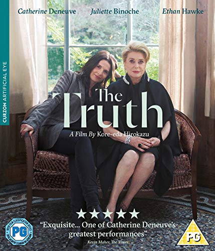 Blu-ray cover for "The Truth" featuring Catherine Deneuve and Juliette Binoche.