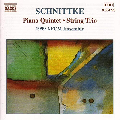 CD cover for Schnittke’s Piano Quintet & String Trio, abstract art.