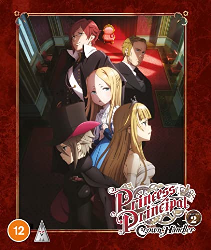 Blu-ray cover for “Princess Principal: Crown Handler Pt 2” featuring anime characters.