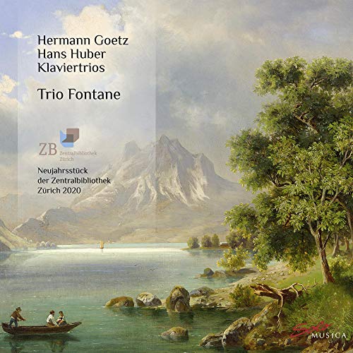 CD cover with landscape painting, text listing composers and “Trio Fontane.”