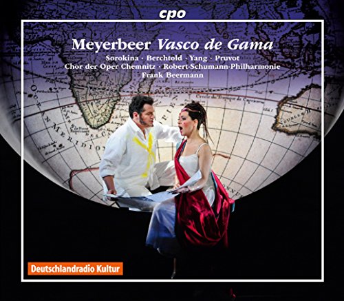 CD cover featuring a man and woman against a globe background.