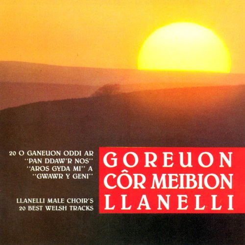 "CD cover with sunset landscape and red banner with white text."