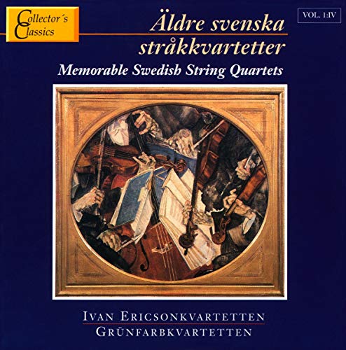 CD cover: painting of string instruments and sheet music on blue.