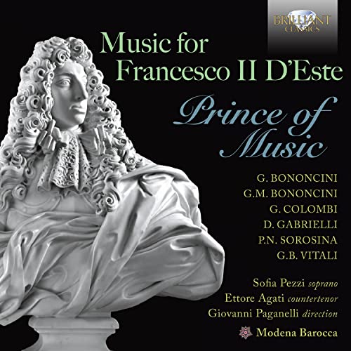 CD cover featuring a white bust of a man in 17th-century attire.
