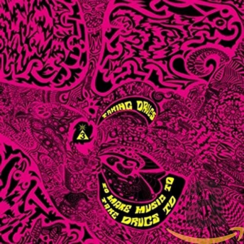 CD cover with swirling pink and black psychedelic art and text.