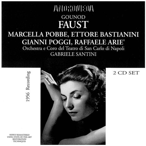 Black and white CD cover with a woman's portrait and white text on black background.