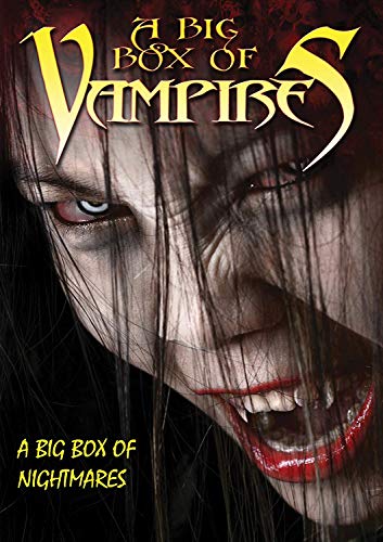 DVD cover for "A Big Box Of Vampires" featuring a vampire’s face.