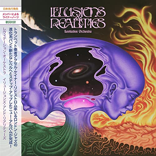 Vinyl record cover: psychedelic artwork of a face with a swirling landscape.