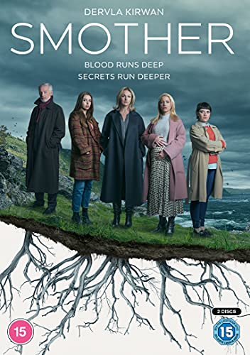 DVD cover for "Smother" featuring five people against a stormy landscape.