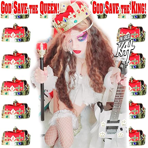 CD cover featuring a woman with long hair, crowns, and a guitar.