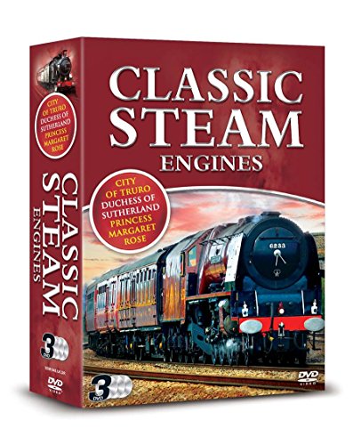 DVD case with red cover featuring a steam train and "Classic Steam Engines" title.