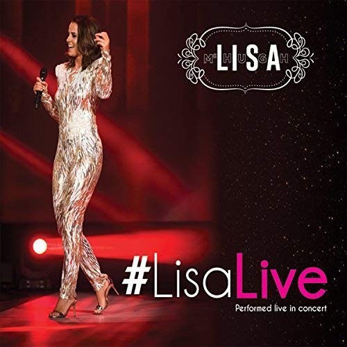 Lisa McHugh album cover: singer in sparkly jumpsuit on stage.