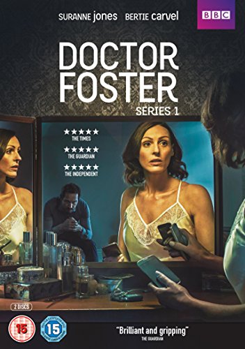 "Doctor Foster Series 1 DVD cover featuring a woman looking in a mirror."