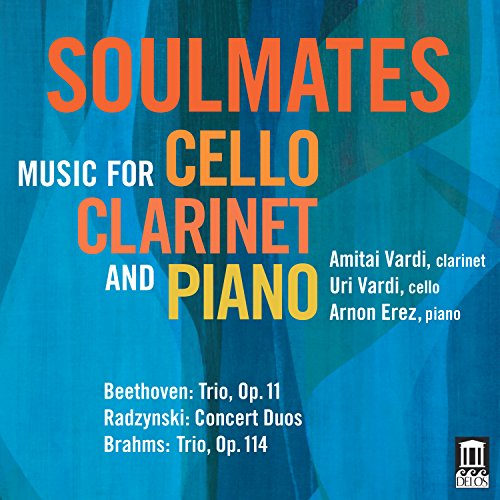 Blue album cover with orange and white text, featuring the title "SOULMATES" and listing musical compositions.